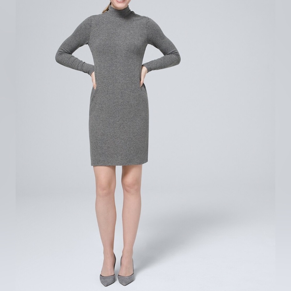 WHBM NWOT Cozy Knit Marled Shift Dress size M